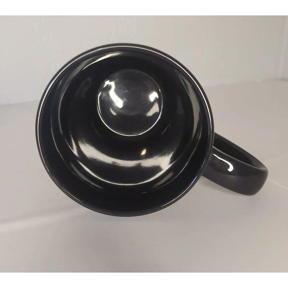 Victoria’s Secret PINK Ceramic Cocoa Coffee Mug Cup Black White Bold Logo 17 oz - Picture 4 of 5